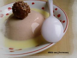 Panna Cotta with Ferrero Rocher
