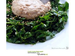 Parsley salad and potato soup