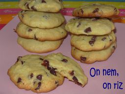 Quinoa cookies and chocolate chip