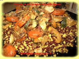 Quinoa with vegetable couscous
