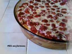 Raspberry clafoutis