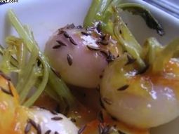 Roasted beets candied orange and cumin