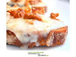 Roquefort and walnut toast
