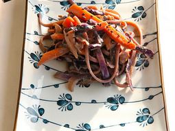 Udon noodles with autumn colors