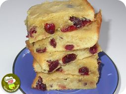 White Chocolate Brownie &amp; The Cranberries