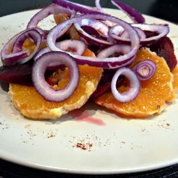 Beet salad with oranges