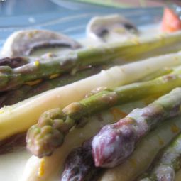 Blanquette asparagus with oranges