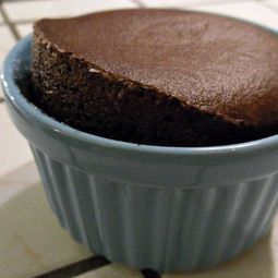 Blown dark chocolate mousse
