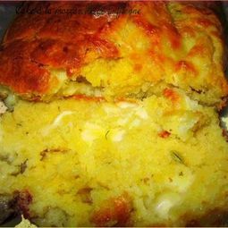 Cake with buffalo mozzarella