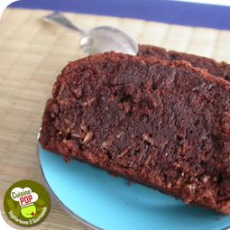 Cake with oatmeal and chocolate