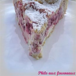 Cake with raspberry ricotta