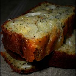 Cakes and goat cheese and pistachio pesto
