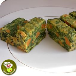 Cakes with spinach and sweet potato