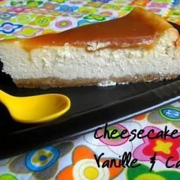 Cheese cake with vanilla &amp; caramel with salted butter