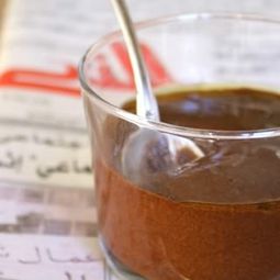 Chocolate mousse with olive oil and sea salt