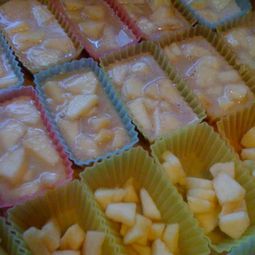 Cinnamon apple clafoutis without gluten and milk