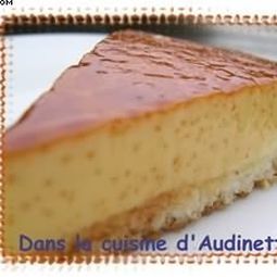 Coconut pudding with caramel