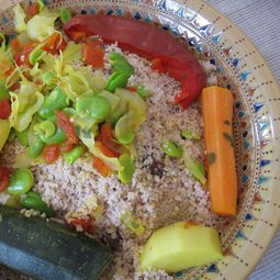 Couscous with beans