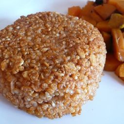 Crispy Quinoa and sauteed carrots