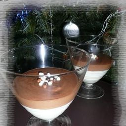 Duo Toblerone mousse and white chocolate
