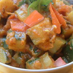 Indian recipe spice zucchini