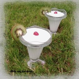 Mousse with mint
