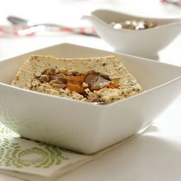Pad Tofu stuffed with chestnuts