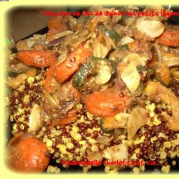 Quinoa with vegetable couscous