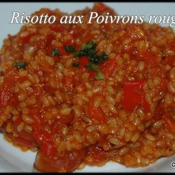 Risotto with peppers