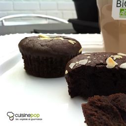 Soft chocolate hazelnut muffins gluten and milk