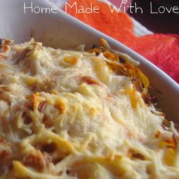 Spaghetti Bolognese with Squash Gratin