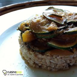 Sweet and savory rice with zucchini