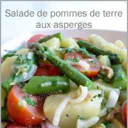 Tere potato salad with asparagus