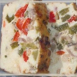 Terrine peppers with goat cheese