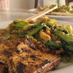Tofu and Bok Choy with Peanuts