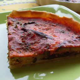 Vegan cake with eggplant
