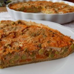 Vegan Pie with Peas and Tofu