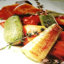 Wok sauteed vegetables with thyme