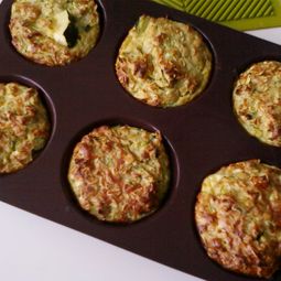 Zucchini pancakes and oatmeal