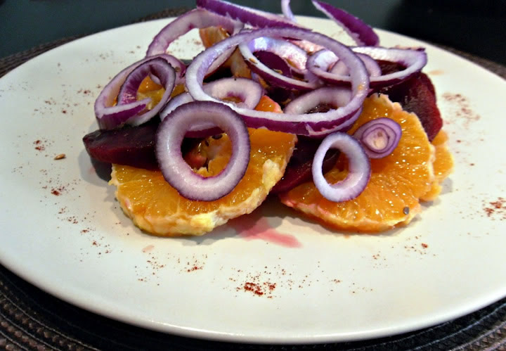 Beet salad with oranges