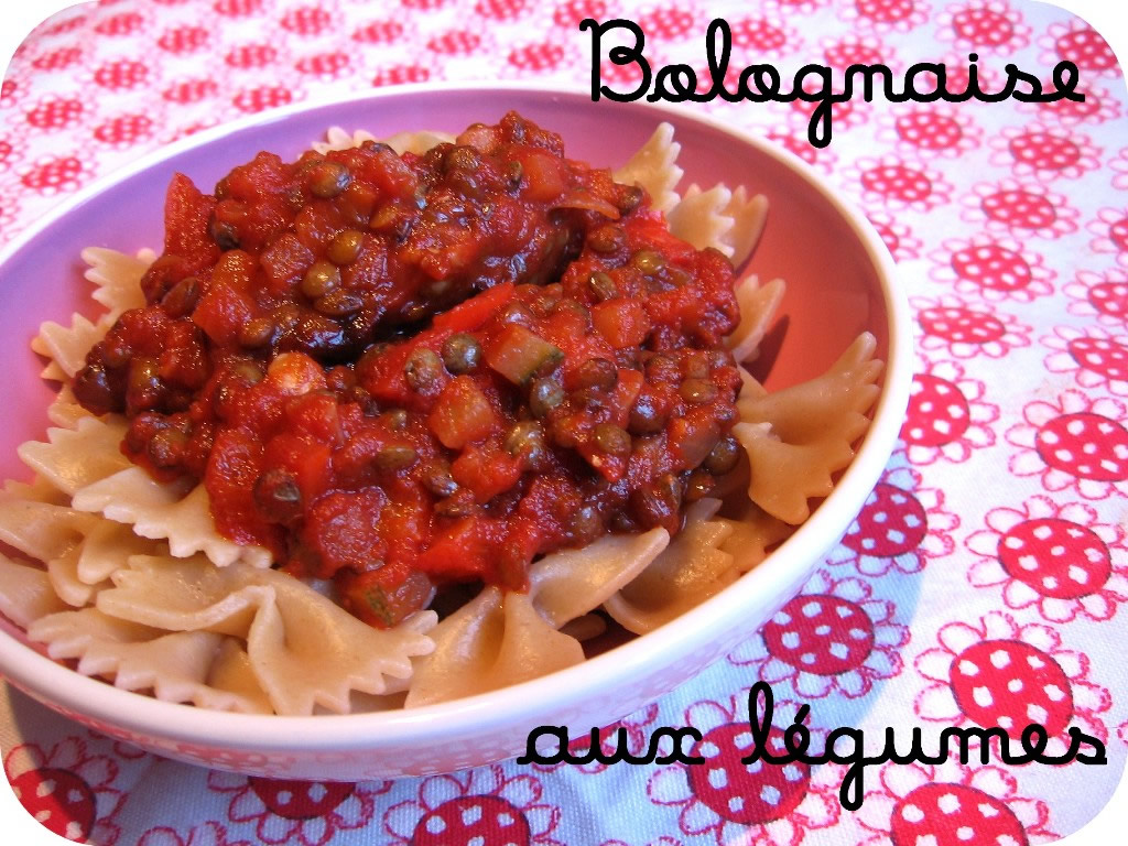 Bolognese sauce with vegetables