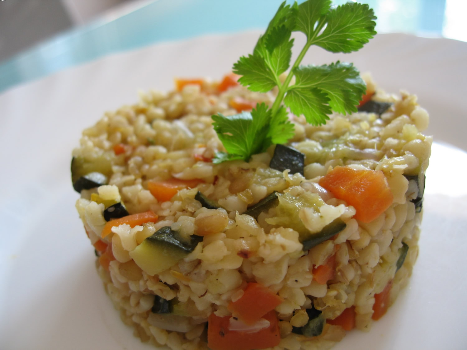 Bulgur with vegetables