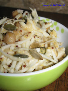 Celery Remoulade with chickpeas