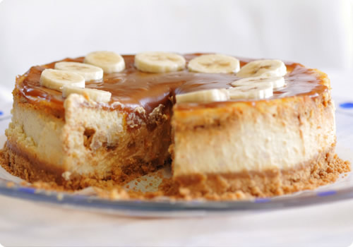 Cheesecake and Caramel Banana