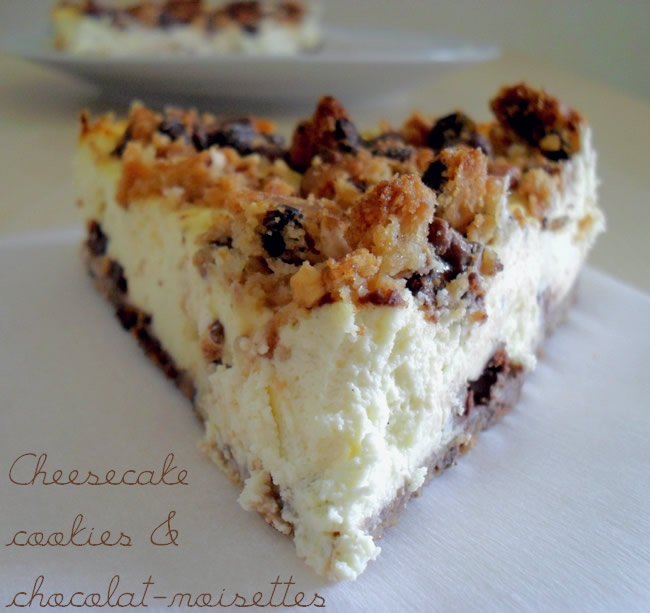 Cheesecake and chocolate cookies