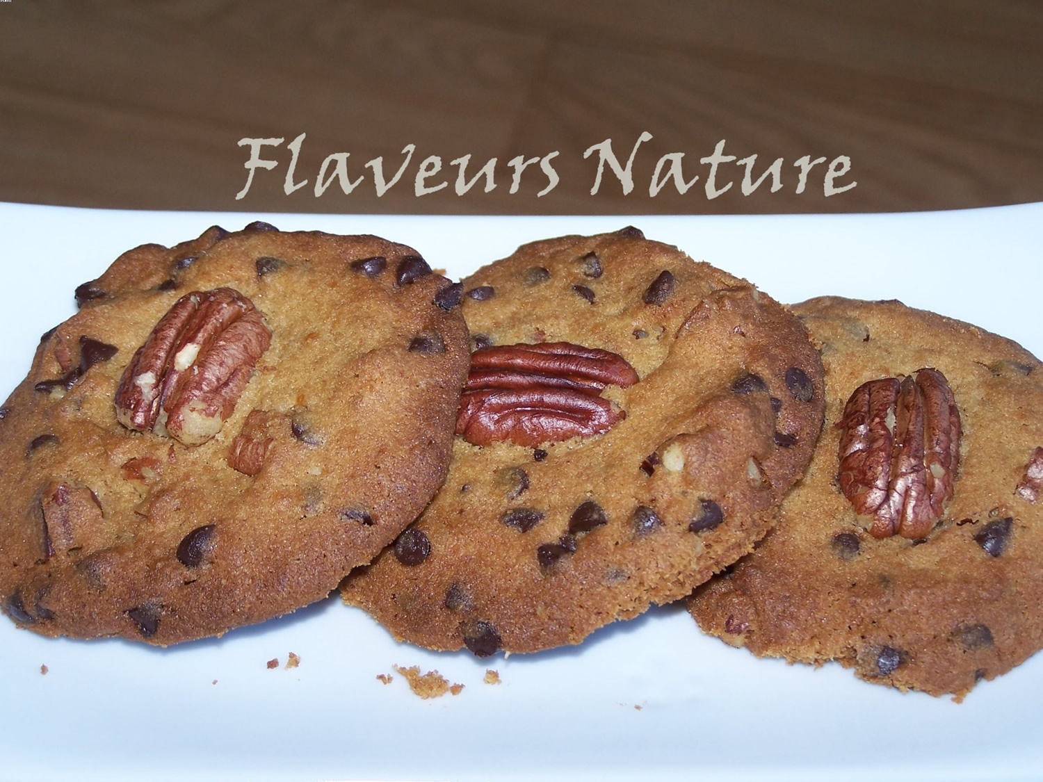 Chocolate and Pecan Cookies