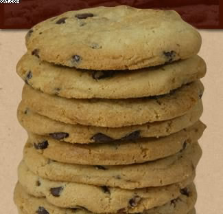 Cookies with dark chocolate and hazelnuts