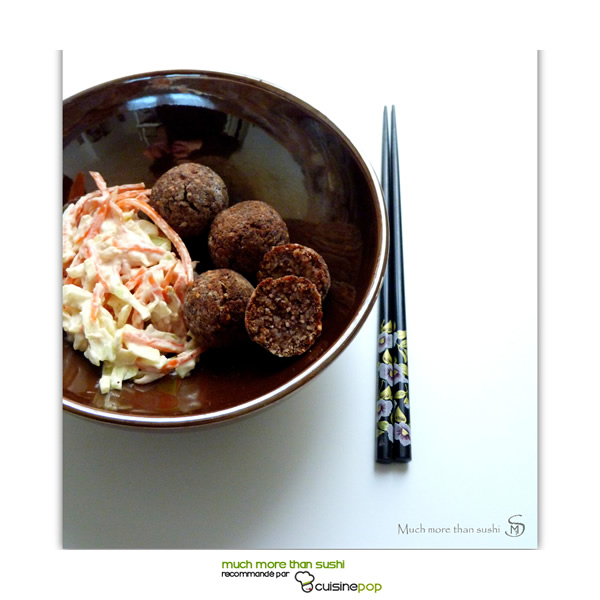 Falafel azukis coleslaw and miso