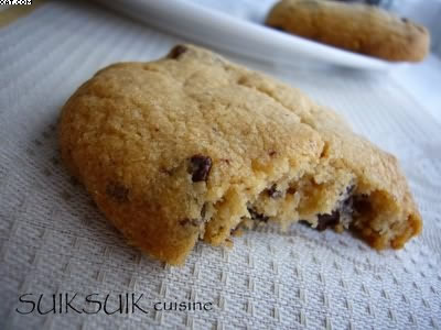 Peanut butter cookies and chocolate