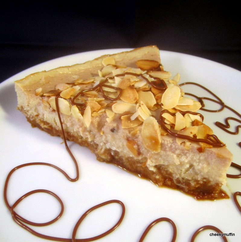 Pear and almond cheesecake (lactose)